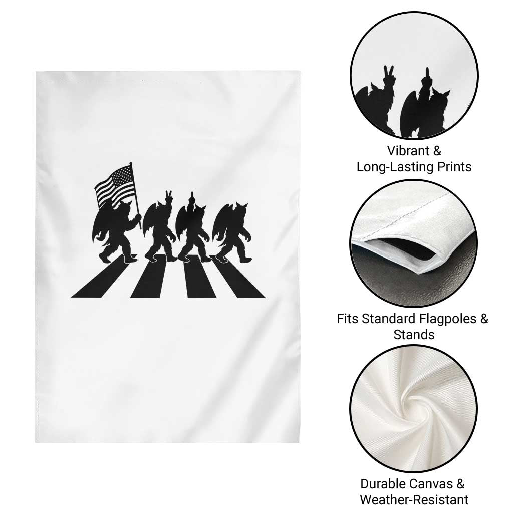 Funny Patriotic Mothman Garden Flag Cryptid Lover Gift