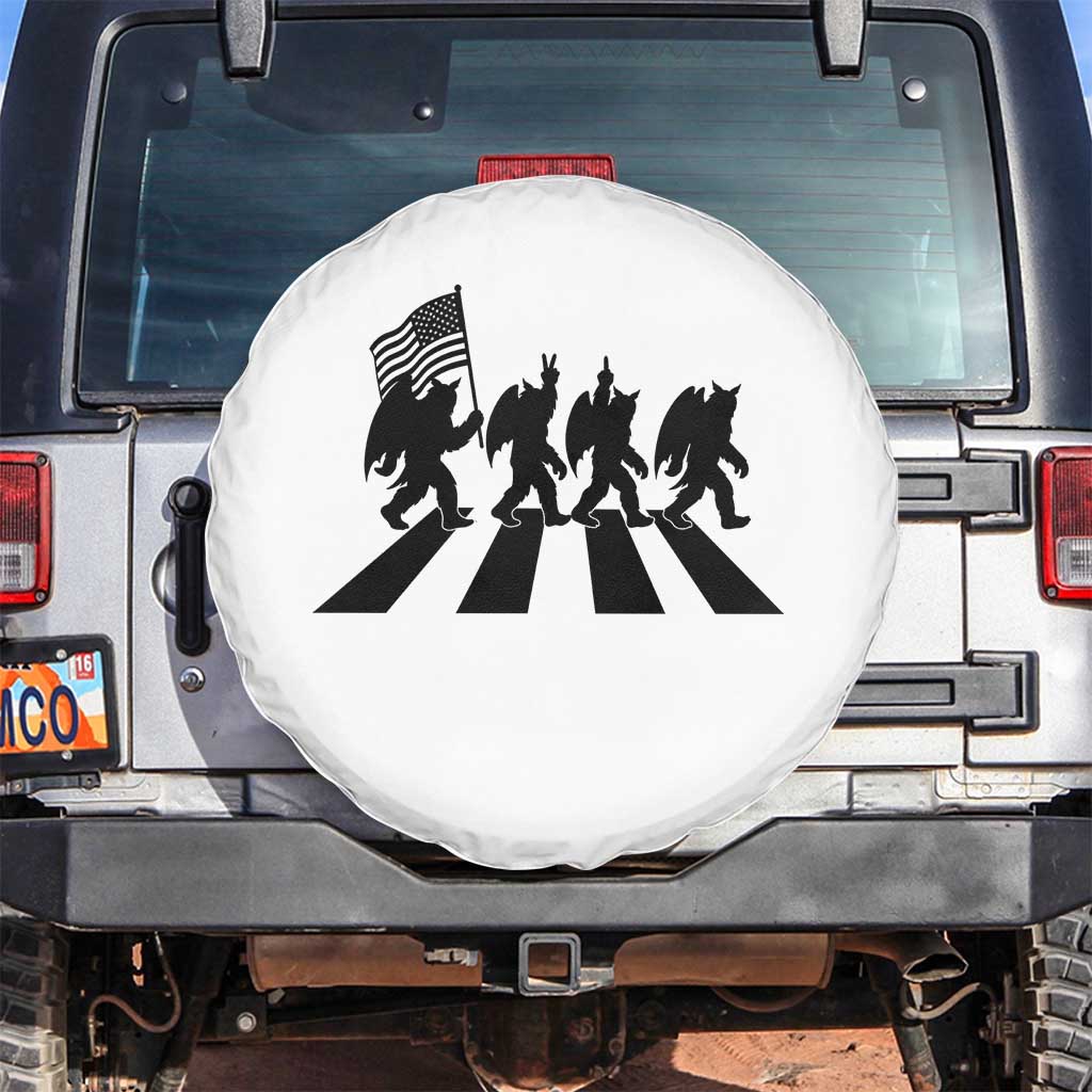 Funny Patriotic Mothman Spare Tire Cover Cryptid Lover Gift