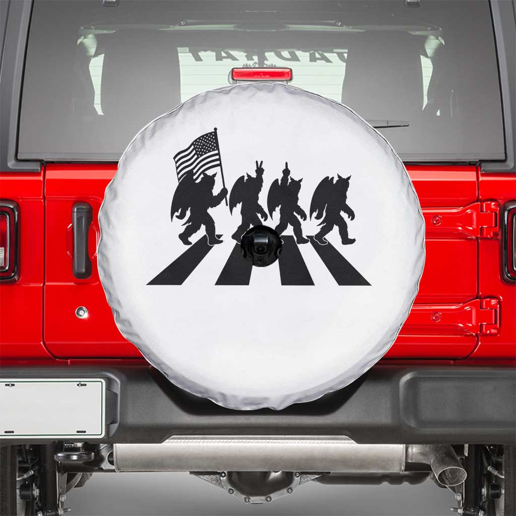 Funny Patriotic Mothman Spare Tire Cover Cryptid Lover Gift