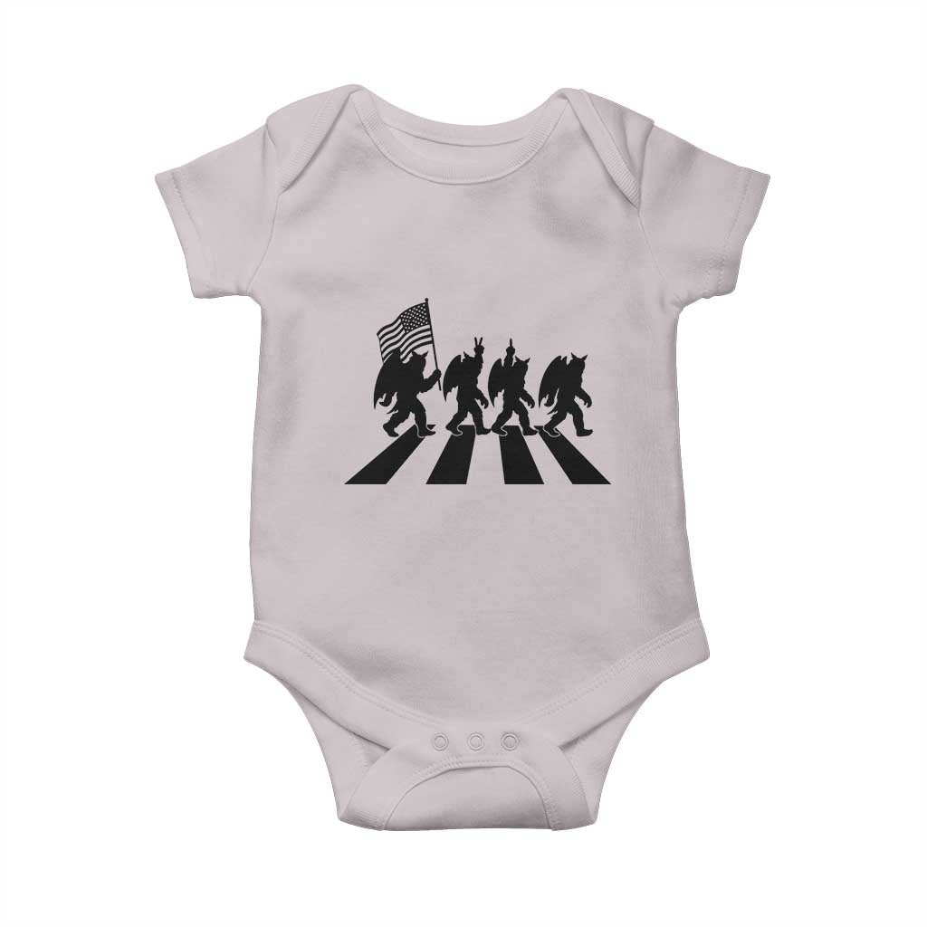 Funny Patriotic Mothman Baby Onesie Cryptid Lover Gift