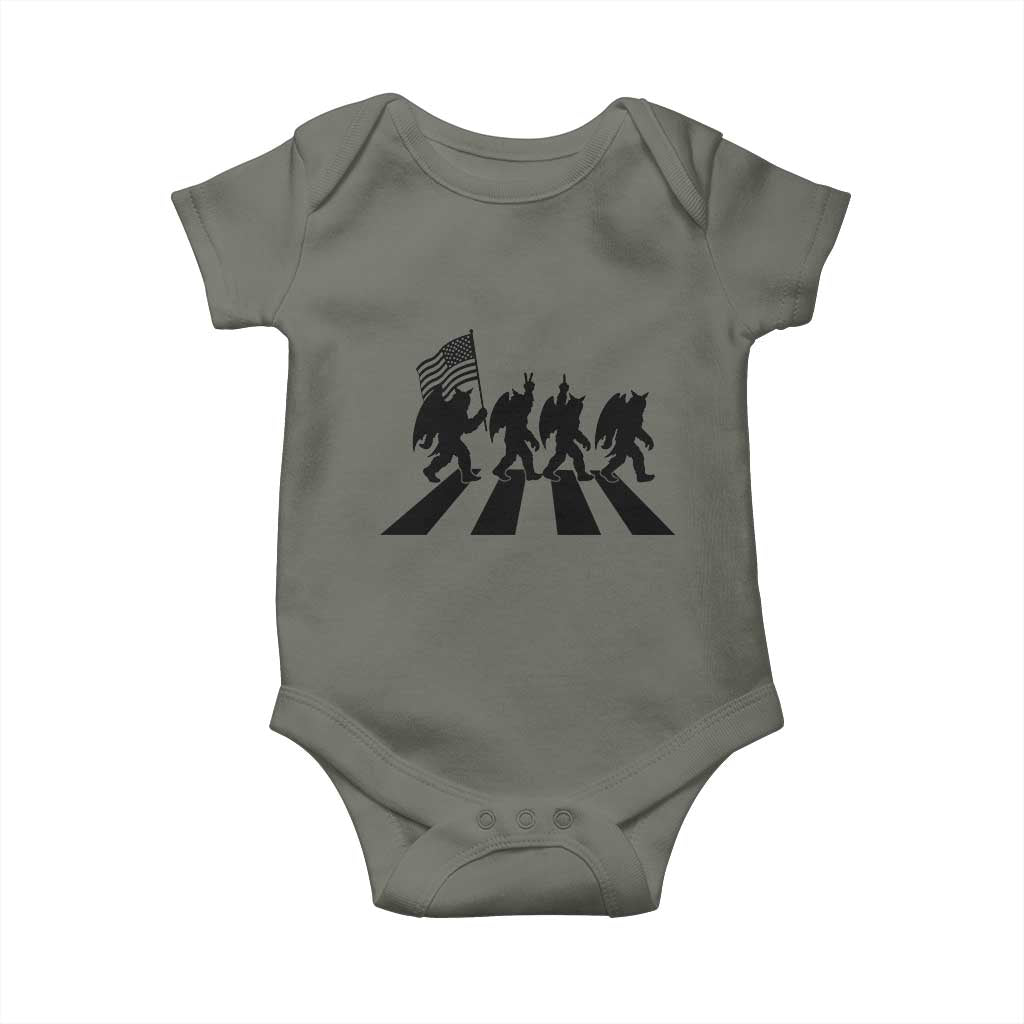 Funny Patriotic Mothman Baby Onesie Cryptid Lover Gift