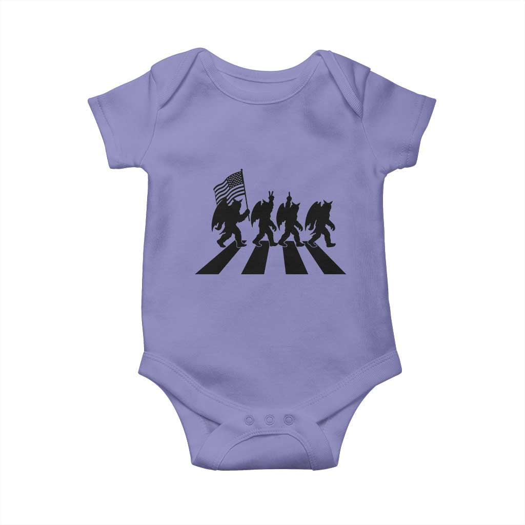 Funny Patriotic Mothman Baby Onesie Cryptid Lover Gift