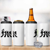 Funny Patriotic Mothman 4 in 1 Can Cooler Tumbler Cryptid Lover Gift