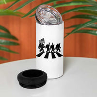 Funny Patriotic Mothman 4 in 1 Can Cooler Tumbler Cryptid Lover Gift