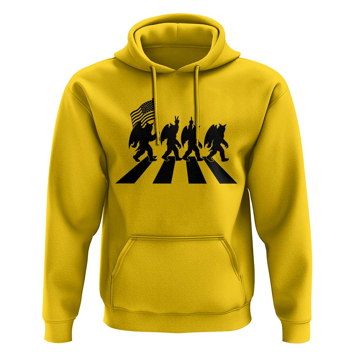 Funny Patriotic Mothman Hoodie Cryptid Lover Gift