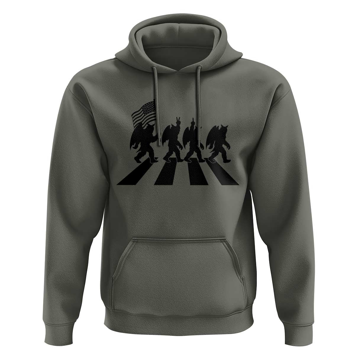 Funny Patriotic Mothman Hoodie Cryptid Lover Gift