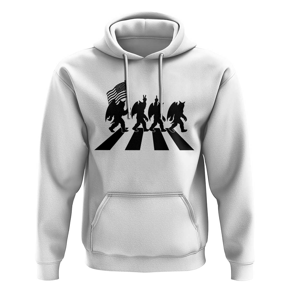 Funny Patriotic Mothman Hoodie Cryptid Lover Gift