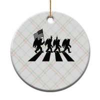 Funny Patriotic Mothman Ceramic Ornament Cryptid Lover Gift