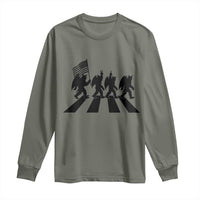 Funny Patriotic Mothman Long Sleeve Shirt Cryptid Lover Gift