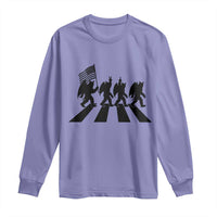 Funny Patriotic Mothman Long Sleeve Shirt Cryptid Lover Gift
