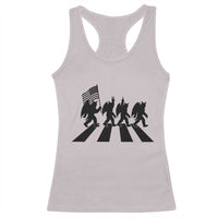 Funny Patriotic Mothman Racerback Tank Top Cryptid Lover Gift