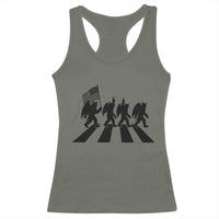 Funny Patriotic Mothman Racerback Tank Top Cryptid Lover Gift