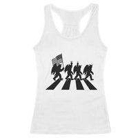 Funny Patriotic Mothman Racerback Tank Top Cryptid Lover Gift