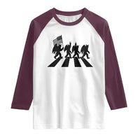 Funny Patriotic Mothman Raglan Shirt Cryptid Lover Gift