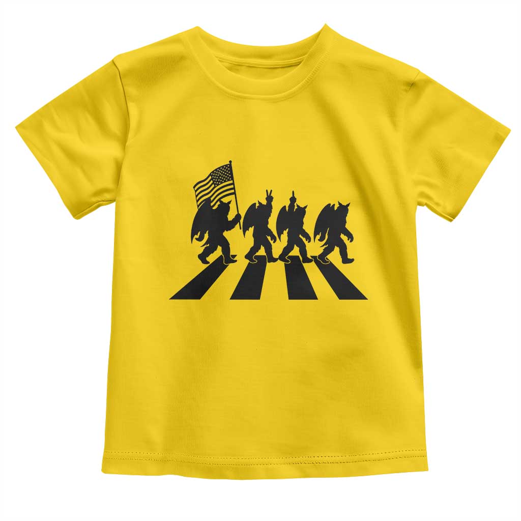Funny Patriotic Mothman Toddler T Shirt Cryptid Lover Gift