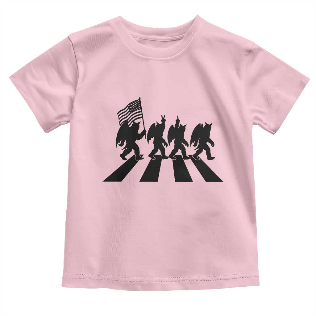 Funny Patriotic Mothman Toddler T Shirt Cryptid Lover Gift