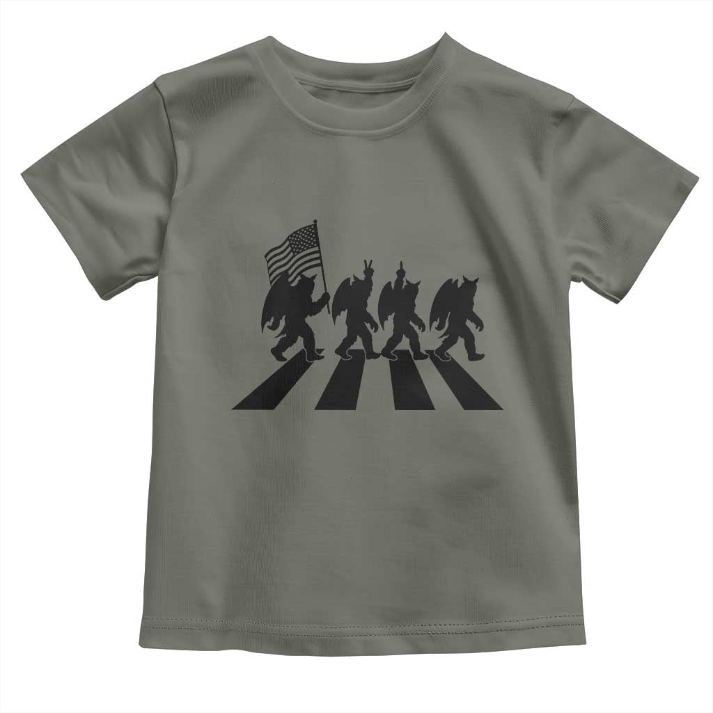 Funny Patriotic Mothman Toddler T Shirt Cryptid Lover Gift