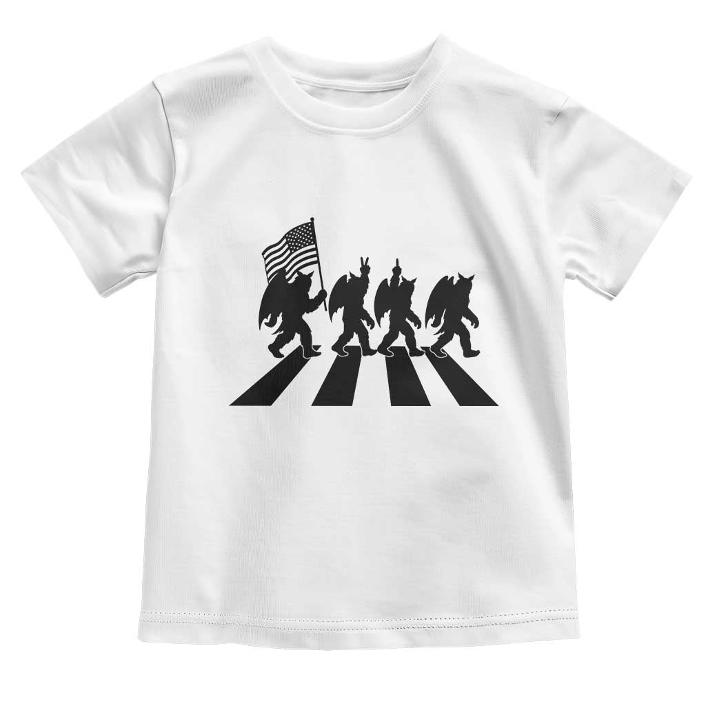 Funny Patriotic Mothman Toddler T Shirt Cryptid Lover Gift