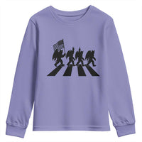 Funny Patriotic Mothman Youth Sweatshirt Cryptid Lover Gift