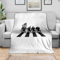 Patriotic Jersey Devil Throw Blanket New Jersey Cryptid Gift