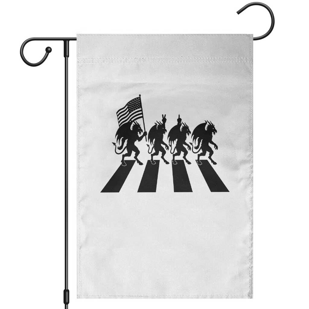 Patriotic Jersey Devil Garden Flag New Jersey Cryptid Gift
