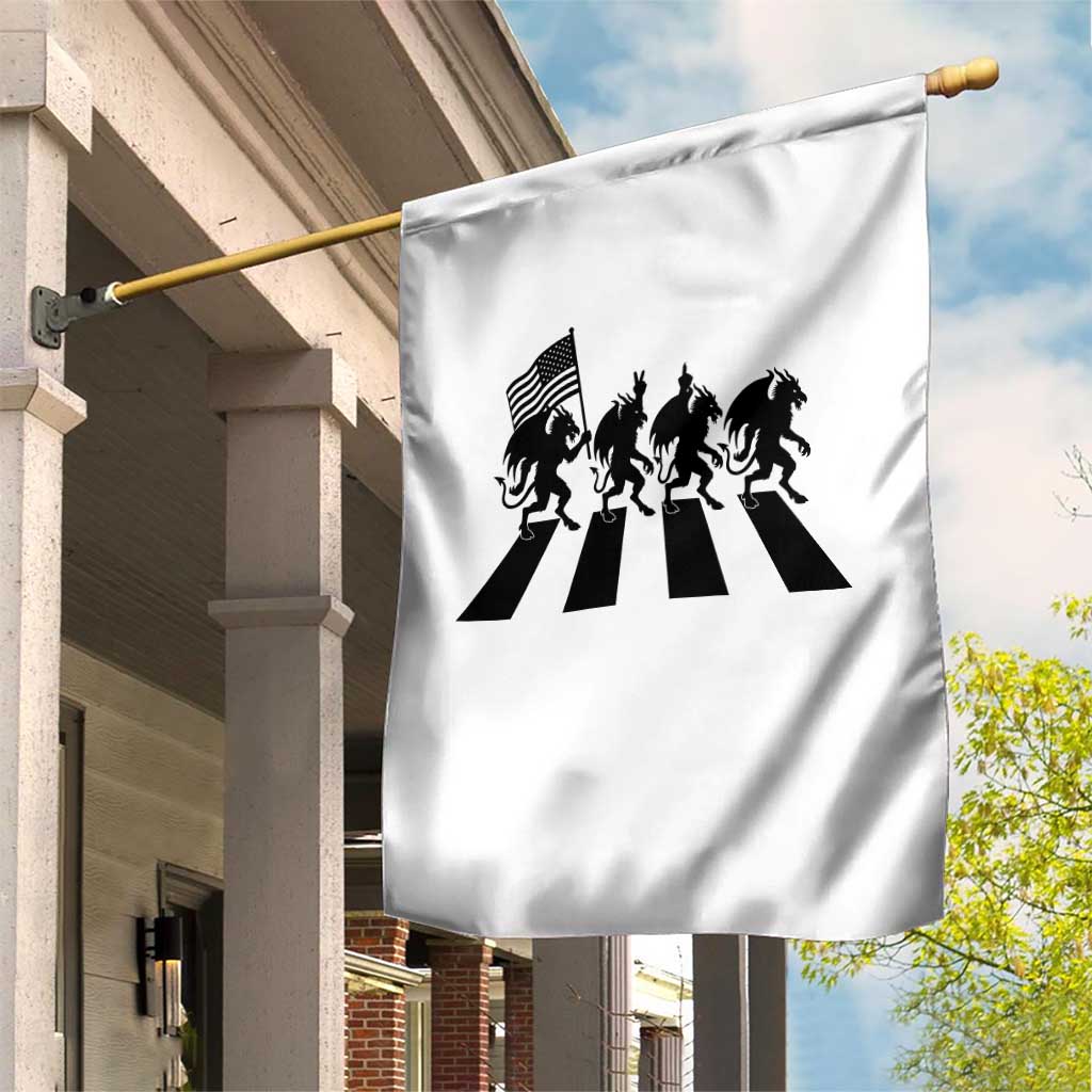Patriotic Jersey Devil Garden Flag New Jersey Cryptid Gift