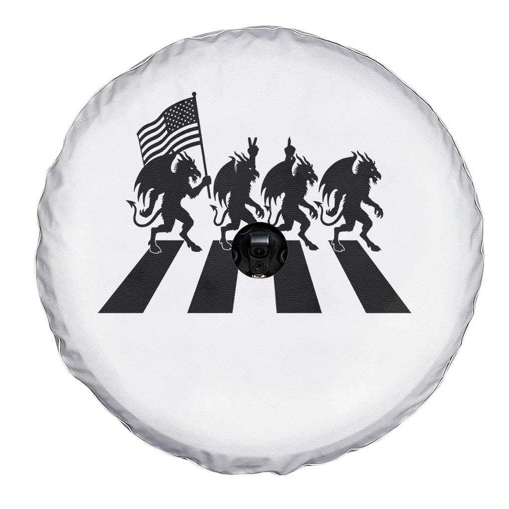 Patriotic Jersey Devil Spare Tire Cover New Jersey Cryptid Gift
