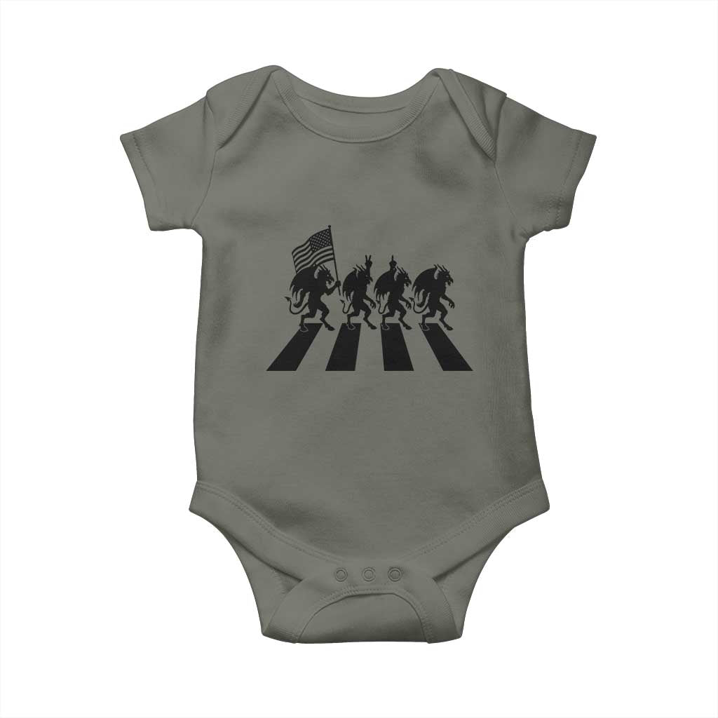 Patriotic Jersey Devil Baby Onesie New Jersey Cryptid Gift