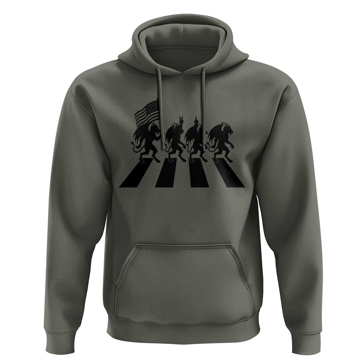 Patriotic Jersey Devil Hoodie New Jersey Cryptid Gift