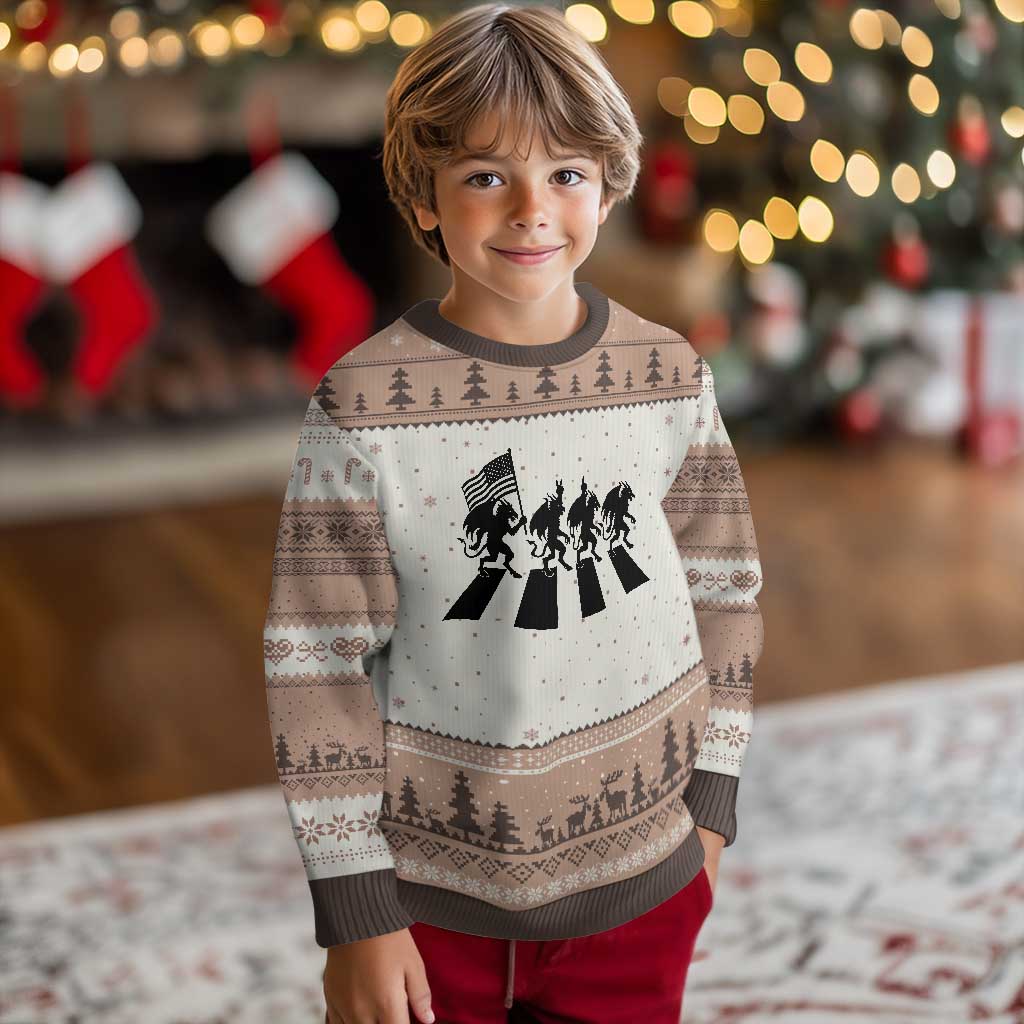 Patriotic Jersey Devil Ugly Christmas Sweater New Jersey Cryptid Gift