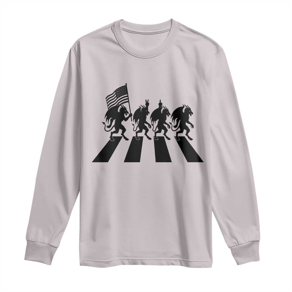 Patriotic Jersey Devil Long Sleeve Shirt New Jersey Cryptid Gift