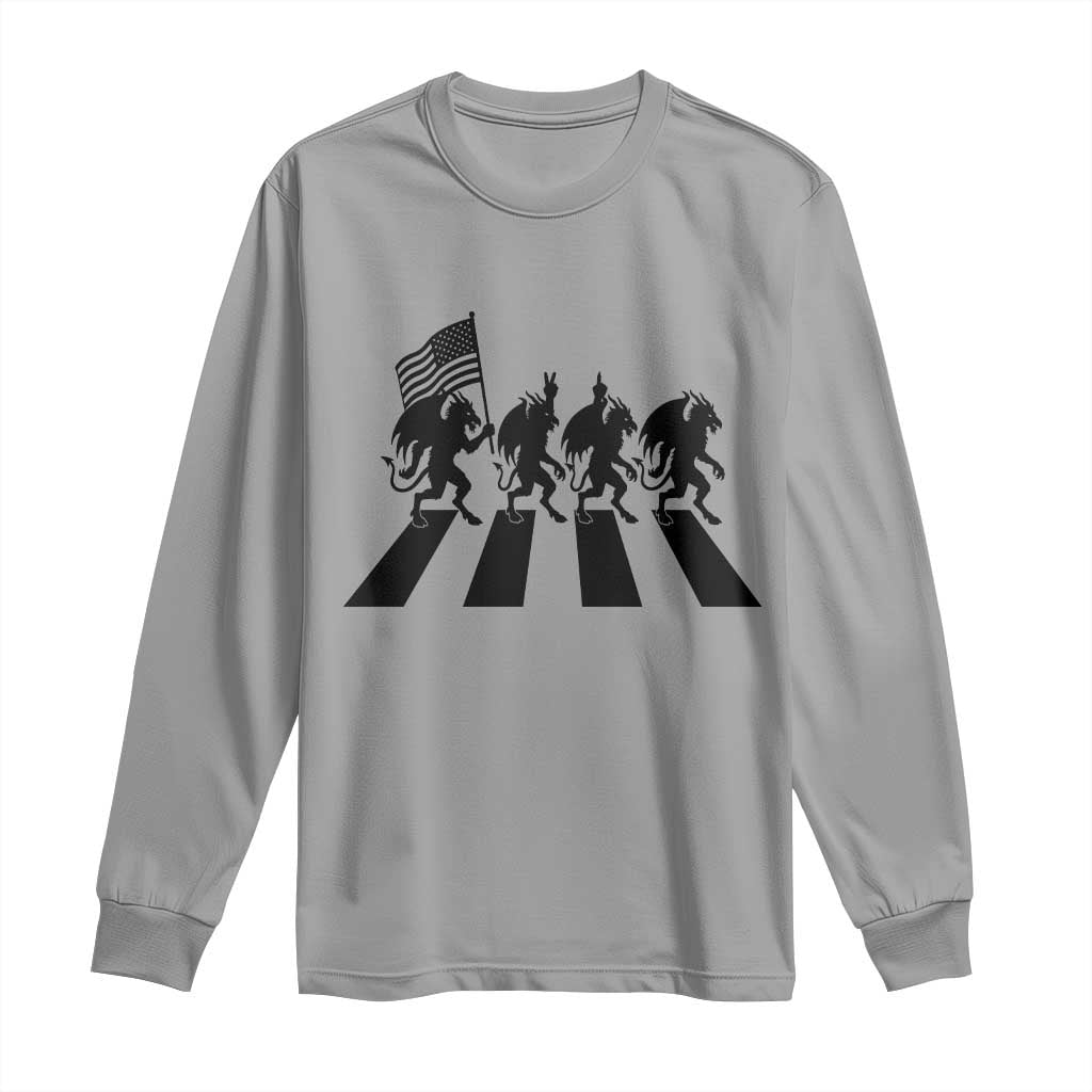 Patriotic Jersey Devil Long Sleeve Shirt New Jersey Cryptid Gift