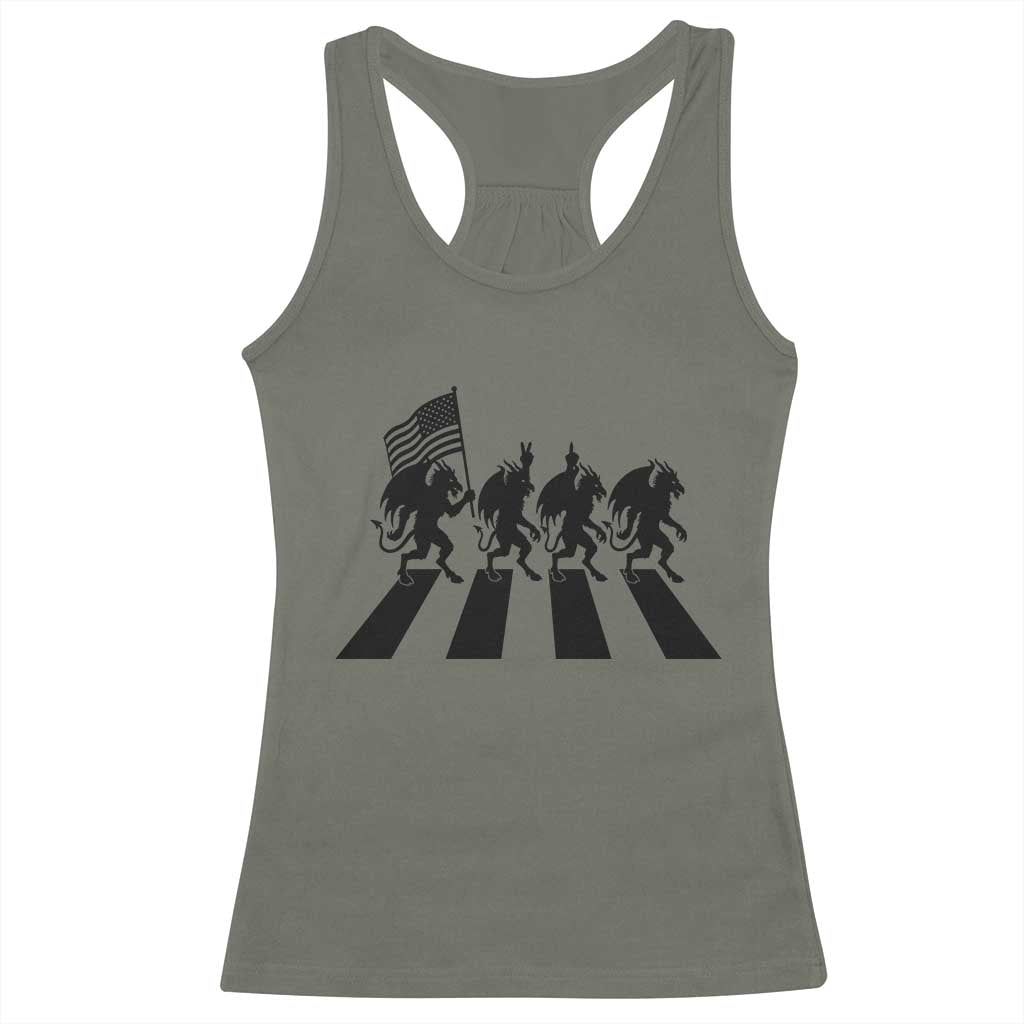 Patriotic Jersey Devil Racerback Tank Top New Jersey Cryptid Gift