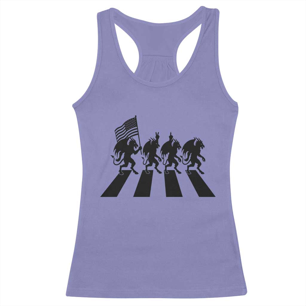 Patriotic Jersey Devil Racerback Tank Top New Jersey Cryptid Gift