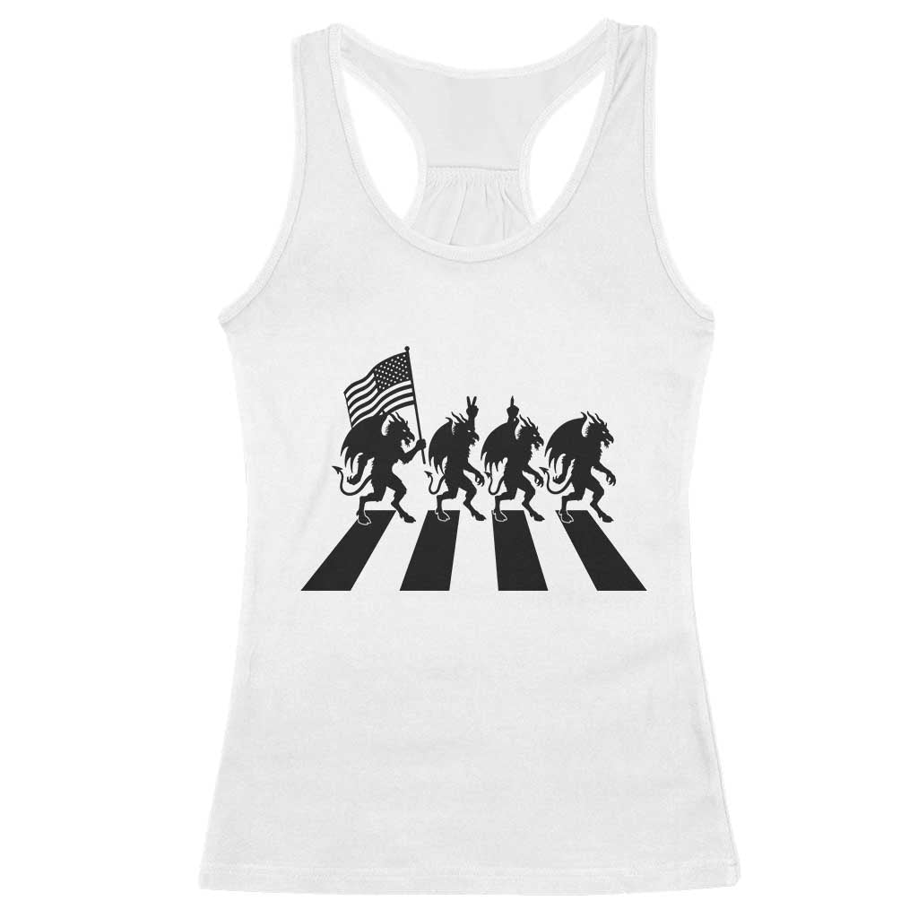 Patriotic Jersey Devil Racerback Tank Top New Jersey Cryptid Gift