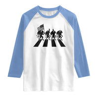 Patriotic Jersey Devil Raglan Shirt New Jersey Cryptid Gift