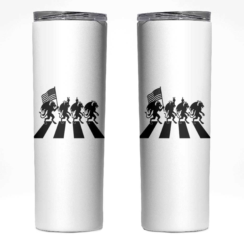 Patriotic Jersey Devil Skinny Tumbler New Jersey Cryptid Gift