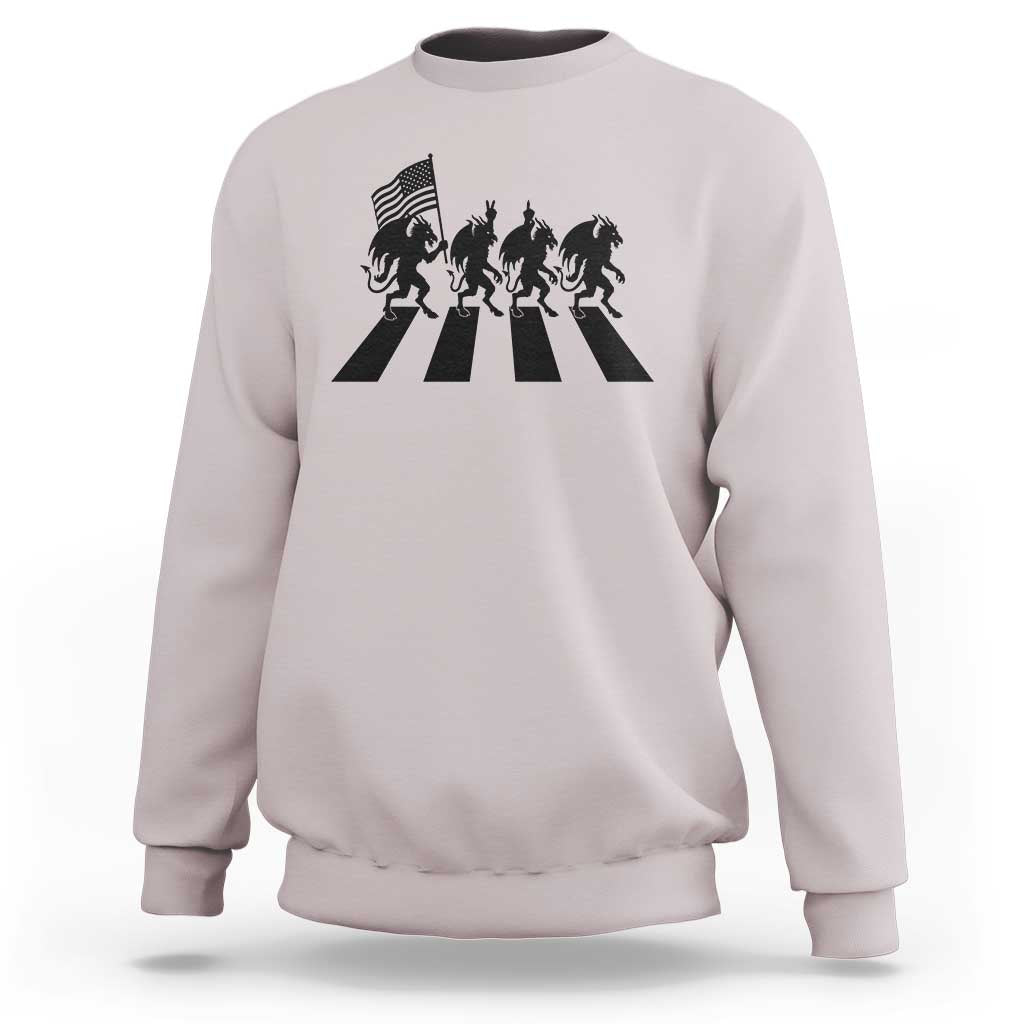 Patriotic Jersey Devil Sweatshirt New Jersey Cryptid Gift