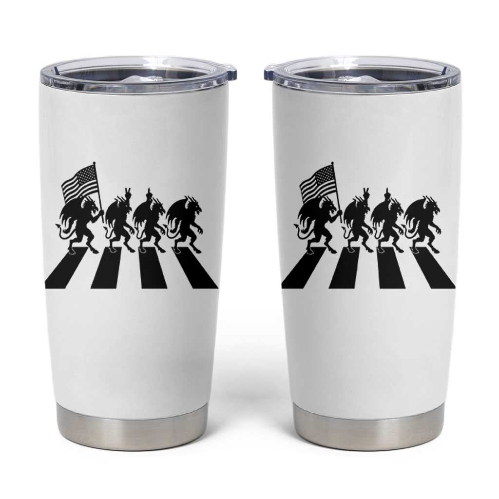 Patriotic Jersey Devil Tumbler Cup New Jersey Cryptid Gift