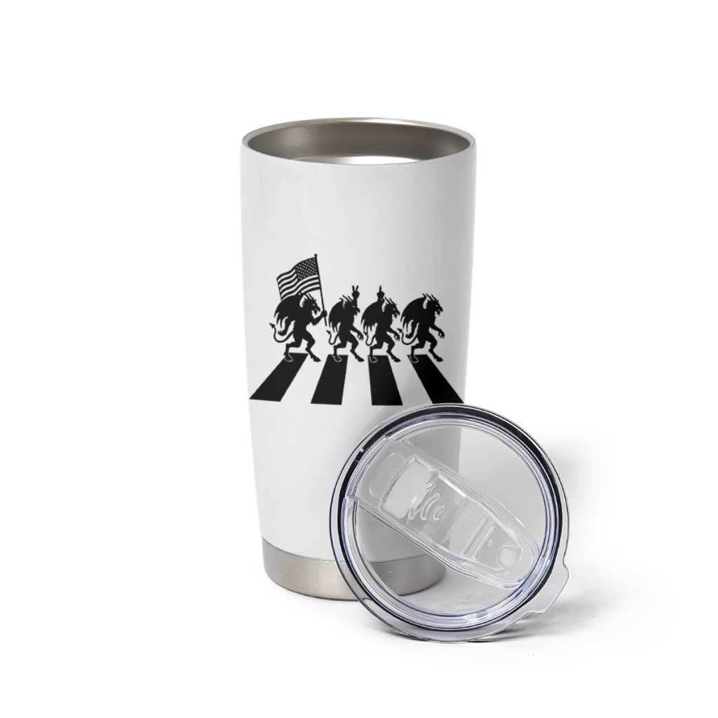 Patriotic Jersey Devil Tumbler Cup New Jersey Cryptid Gift