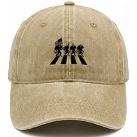 Patriotic Jersey Devil Washed Cotton Baseball Cap New Jersey Cryptid Gift
