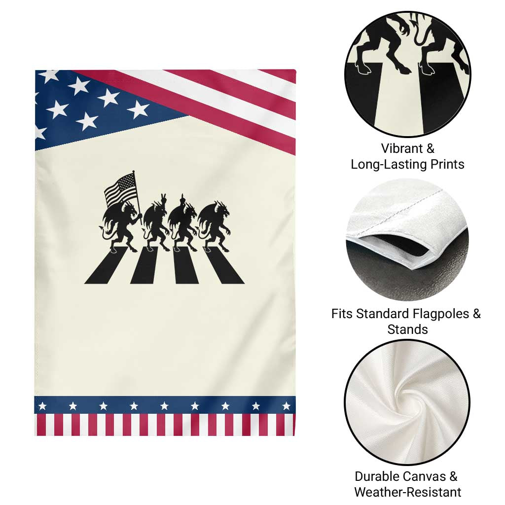 Patriotic Jersey Devil Garden Flag New Jersey Cryptid Gift