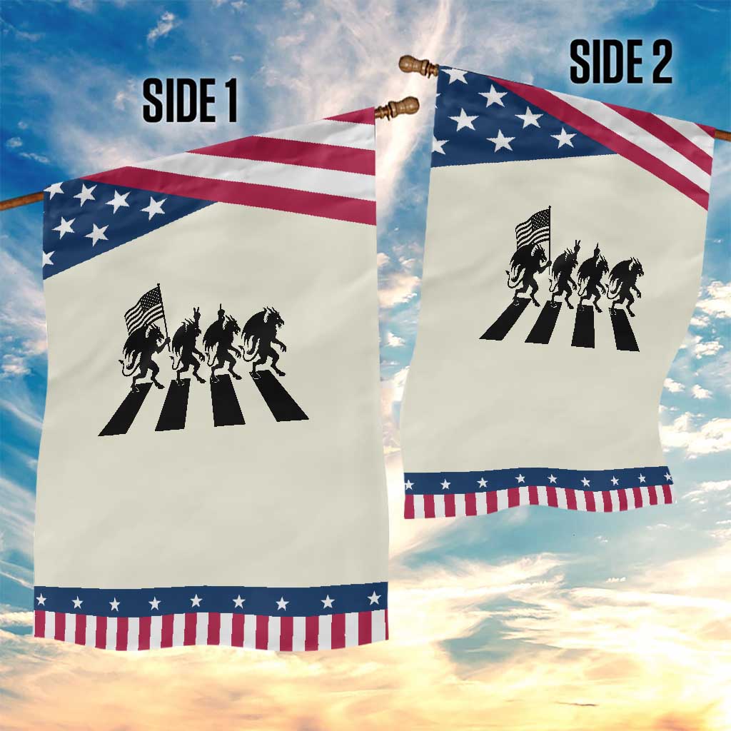 Patriotic Jersey Devil Garden Flag New Jersey Cryptid Gift