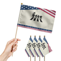 Patriotic Jersey Devil Patriotic Handheld Flag New Jersey Cryptid Gift