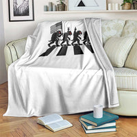 Patriotic Chupacabra Throw Blanket Funny Cryptid Lover Gift