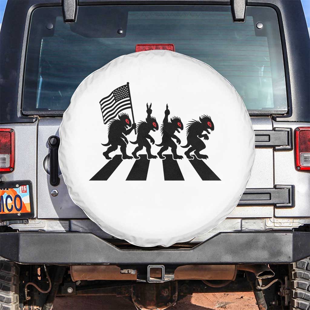 Patriotic Chupacabra Spare Tire Cover Funny Cryptid Lover Gift