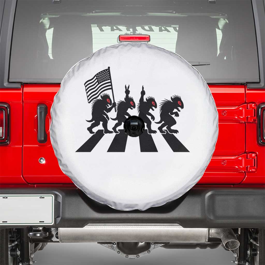 Patriotic Chupacabra Spare Tire Cover Funny Cryptid Lover Gift