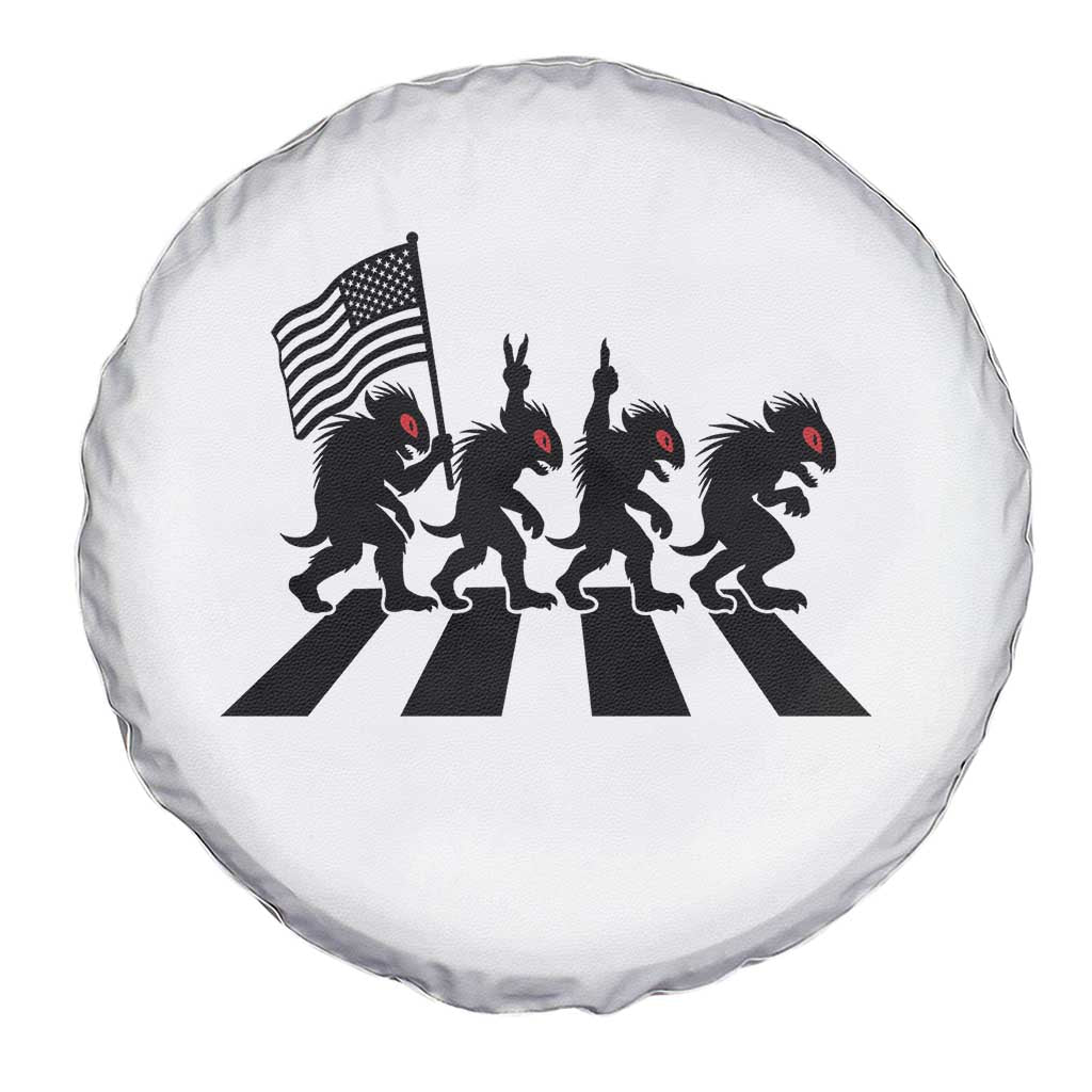 Patriotic Chupacabra Spare Tire Cover Funny Cryptid Lover Gift