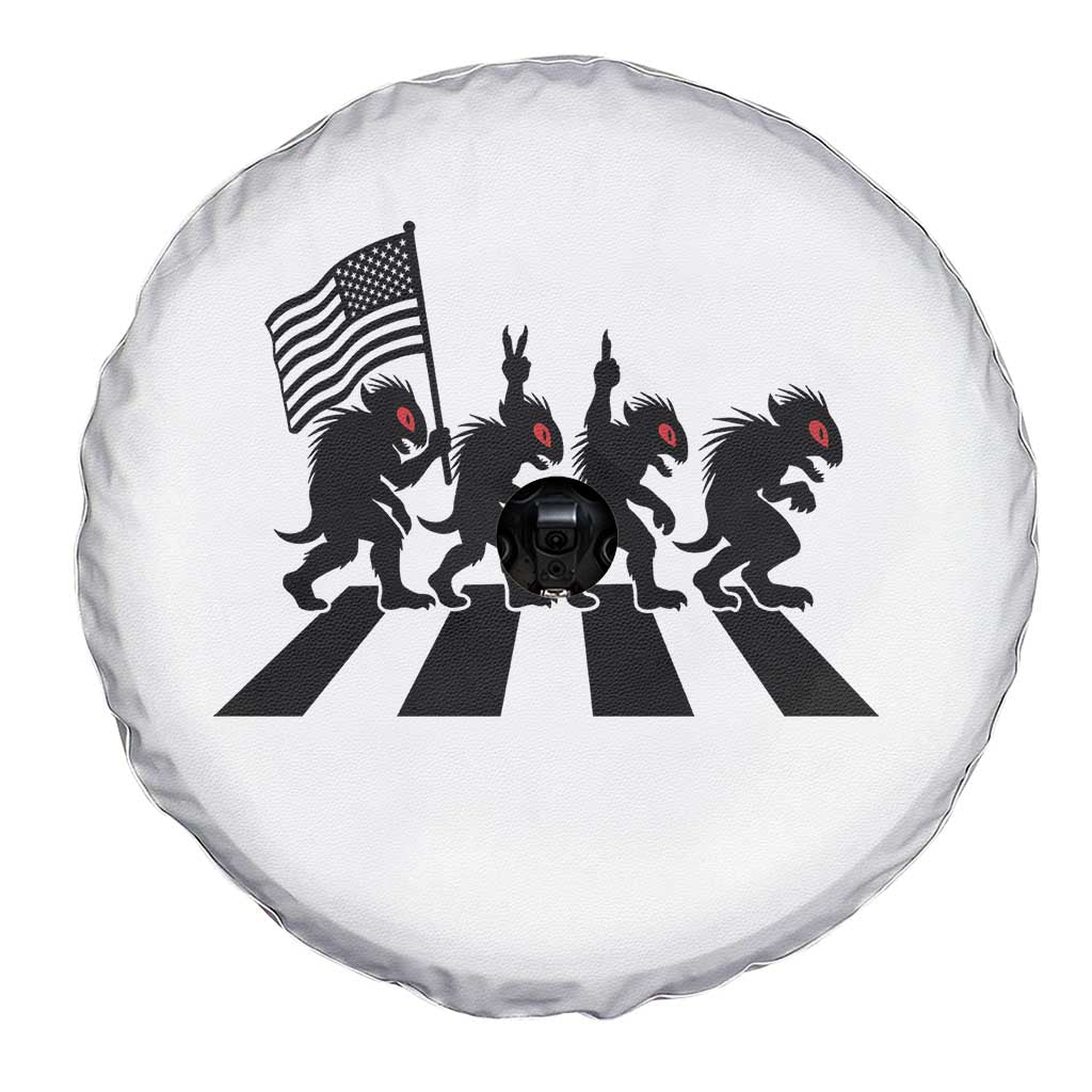 Patriotic Chupacabra Spare Tire Cover Funny Cryptid Lover Gift