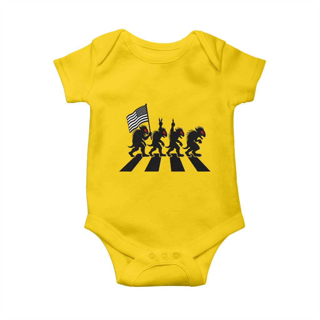 Patriotic Chupacabra Baby Onesie Funny Cryptid Lover Gift